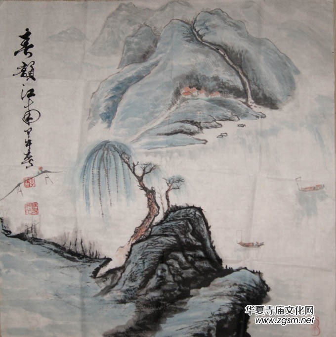 寄情自然寫丹青 明凈素雅見真諦 寄情自然寫丹青 明凈素雅見真諦