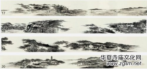 楊明學國畫百米長卷《普陀圣境圖》被普陀山收藏 楊明學國畫百米長卷《普陀圣境圖》被普陀山收藏