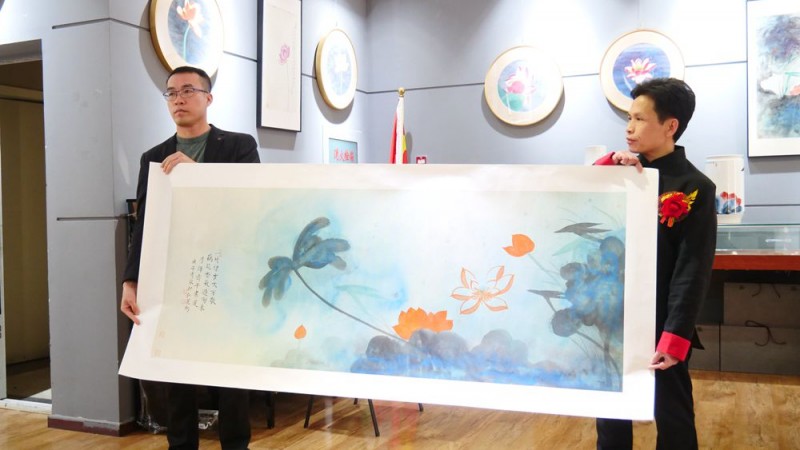 “荷風逸趣"—林清泉荷花作品展在京展出 “荷風逸趣"—林清泉荷花作品展在京展出