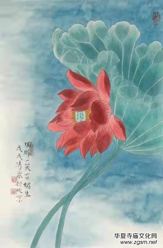 實力派畫家林清泉荷花作品欣賞 實力派畫家林清泉荷花作品欣賞